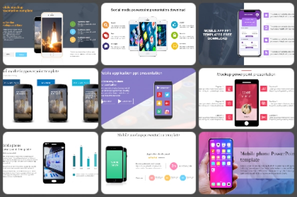 Mobile Phones Powerpoint Templates